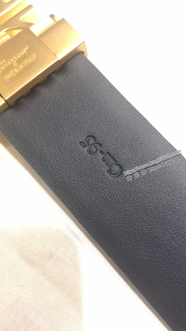 菲拉格慕男士皮帶 Ferragamo經典啞搶磨砂八字扣腰帶  jjp2133